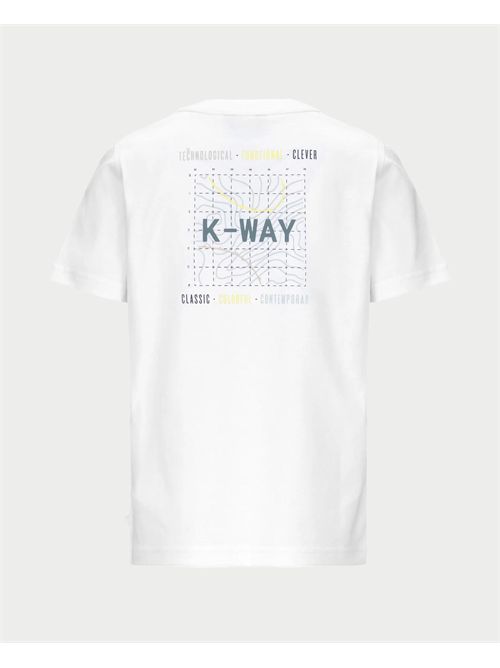 T-shirt girocollo K-way per bambini K-WAY | K5136ZW-P. ODOM001